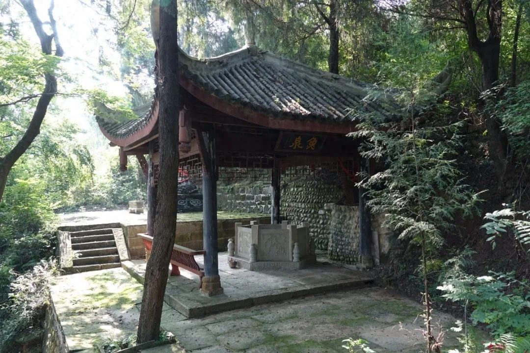 芙蓉四季鱼泉寺寻古 鱼跃山泉中,深山古寺幽
